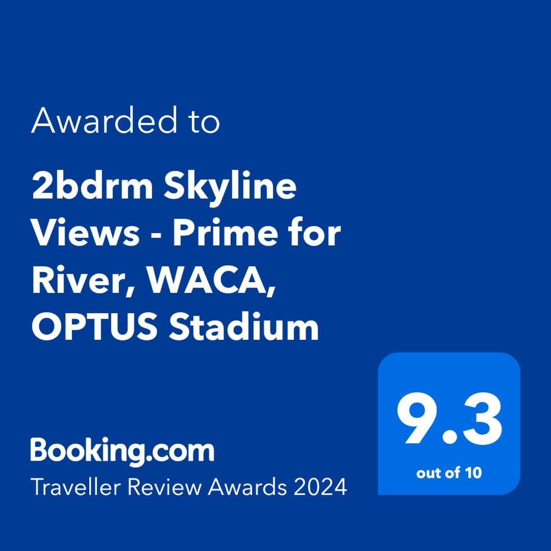 2Bdrm Skyline Views - Prime For River, Waca, Optus Stadium Perth Exteriör bild